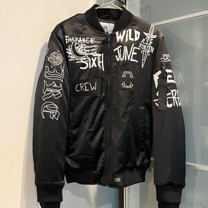 Sixth June Printed Crew Bomber Jacket